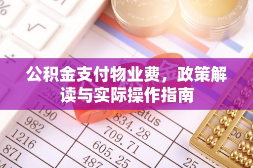 馆陶公积金支付物业费，政策解读与实际操作指南