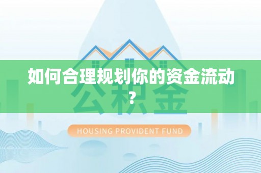 馆陶如何合理规划你的资金流动？
