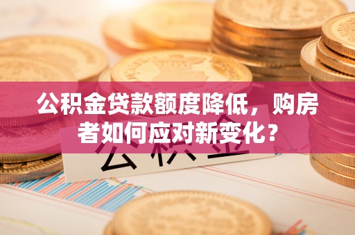 馆陶公积金贷款额度降低，购房者如何应对新变化？
