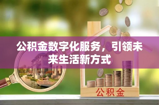 馆陶公积金数字化服务，引领未来生活新方式