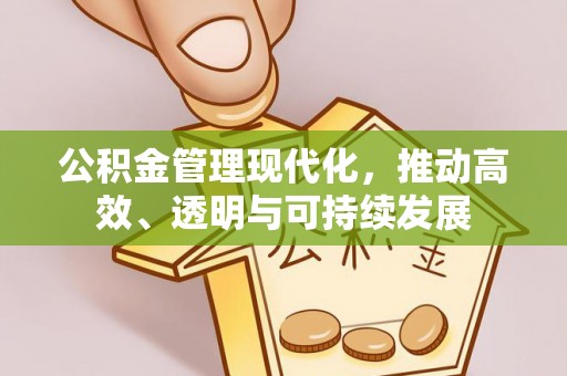 馆陶公积金管理现代化，推动高效、透明与可持续发展