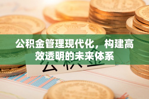 馆陶公积金管理现代化，构建高效透明的未来体系
