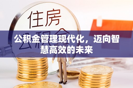 馆陶公积金管理现代化，迈向智慧高效的未来