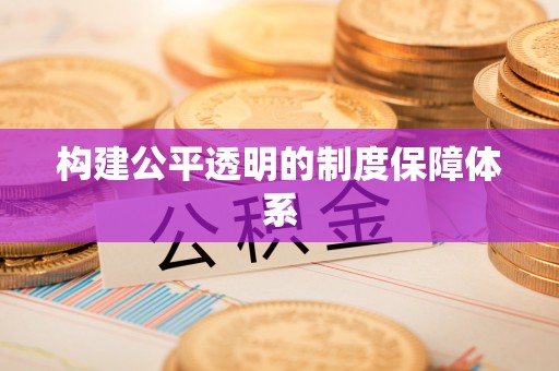 馆陶构建公平透明的制度保障体系