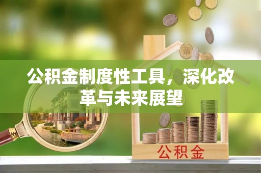 馆陶公积金制度性工具，深化改革与未来展望