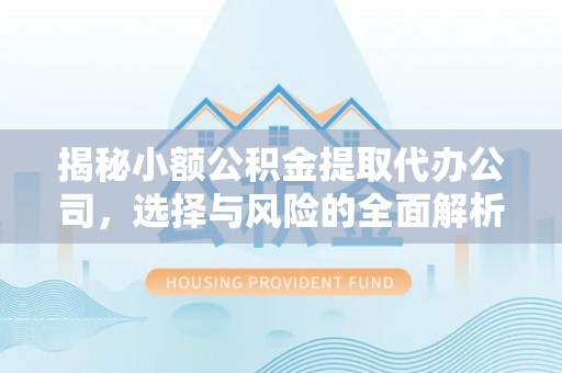 馆陶揭秘小额公积金提取代办公司，选择与风险的全面解析