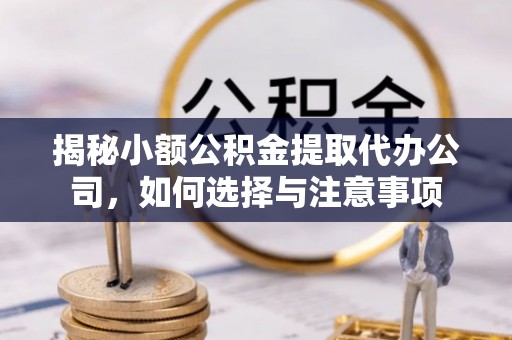 馆陶揭秘小额公积金提取代办公司，如何选择与注意事项