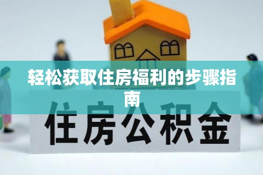 馆陶轻松获取住房福利的步骤指南